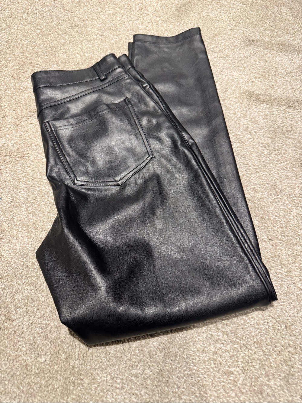 Dynamite Black Skinny Leather-Style Pants
